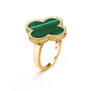 Van Cleef & Arpels CLOVER MALACHITE RING