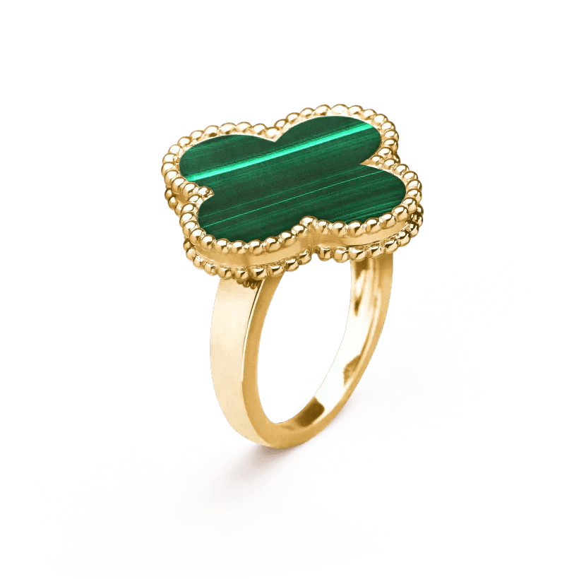 Van Cleef & Arpels CLOVER MALACHITE RING