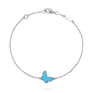 Van Cleef & Arpels BUTTERFLY TURQUOISE BUTTERFLY BRACELET SILVER