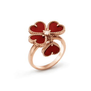 Van Cleef & Arpels SWEET CLOVER CARNELIAN RING