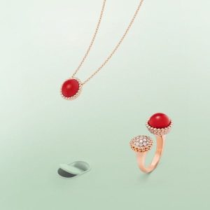 Van Cleef & Arpels PERLEE COULEURS DIAMOND ROSE GOLD BETWEEN THE FINGER RING