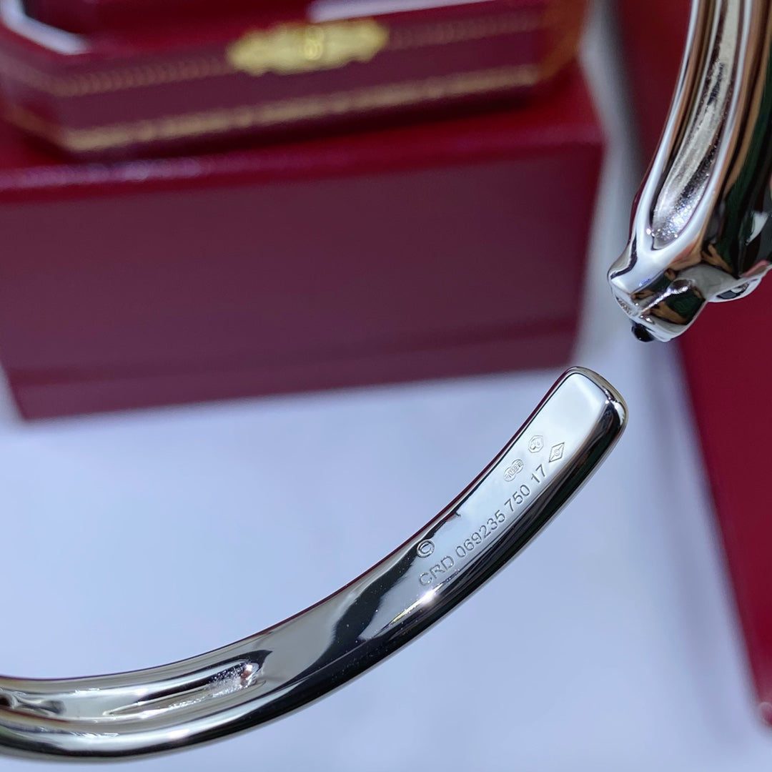 Cartier PANTHERE SILVER OPEN BRACELET - Image 4
