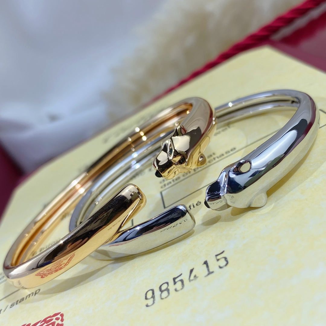 Cartier PANTHERE SILVER OPEN BRACELET - Image 5