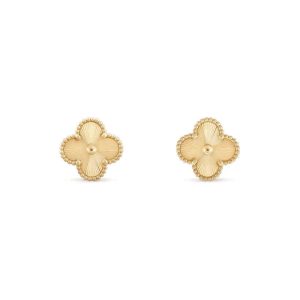 Van Cleef & Arpels CLOVER MEDIUM 1 MOTIFS LASER EARRINGS