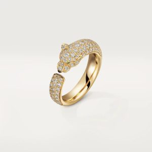 CartierPANTHERE PINK GOLD DIAMOND RING