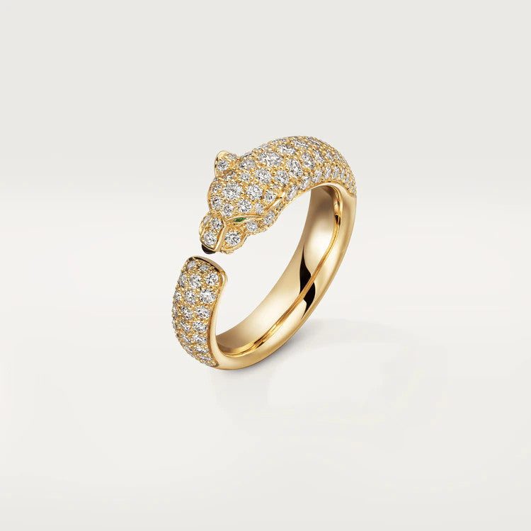 CartierPANTHERE PINK GOLD DIAMOND RING