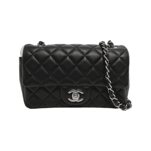 Chanel Classic Flap Rectangular Mini Midnight Navy Black Lambskin