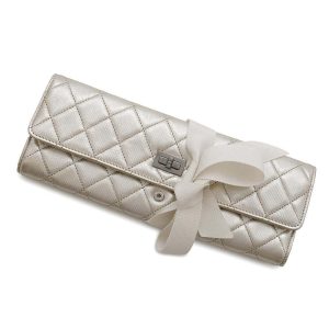 CHANEL 2.55 JewelryCase Gold Leather