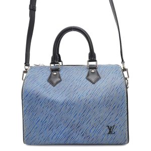 LOUIS VUITTON Speedy Bandouliere Blue/NoirM51280 Epi Denim Size 25