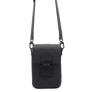 LOUIS VUITTON SPadlock Vertical Wearable Wallet NoirM81524 Monogramã»Taurillon