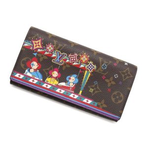 LOUIS VUITTON Portefeuille SarahNM RedM69747 Monogram/Vivienne