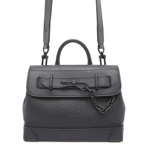 LOUIS VUITTON Steamer NoirM24436 Monogramã»Taurillon Size PM