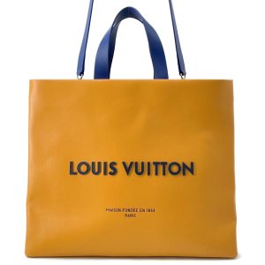 LOUIS VUITTON Shopper Tote SaffronM24457 Leather Size MM