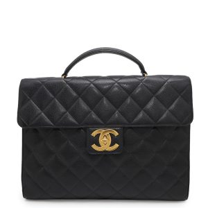 CHANEL Matelasse business bag BlackA02794 Caviar Leather