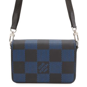 LOUIS VUITTON studio messenger Noir/BlueN50037 Damier Infini3D