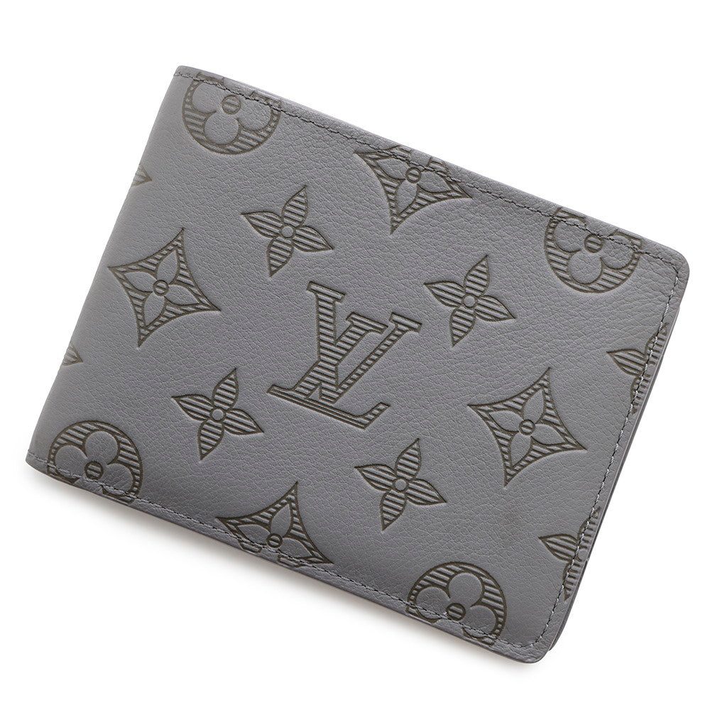 LOUIS VUITTON Portefeuille Multiple AnthraciteGrayM81383 Monogram Shadow