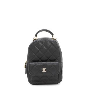CHANEL Matelasse Backpack BlackAP3753 Caviar Leather Size Mini