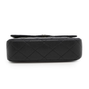 CHANEL Matelasse Classic ChainClutch BlackAP4425 Caviar Leather