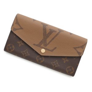 LOUIS VUITTON Portefeuille Sarah NoirM80726 Monogram Reverse Canvas/Monogram