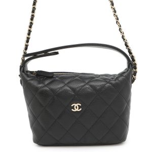 CHANEL Hobo ChainShoulder BlackAP4386 Caviar Leather