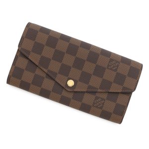 LOUIS VUITTON Portefeuille Sarah BrownN63209 Damier Ebene Canvas