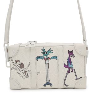 LOUIS VUITTON Soft Trunk / Wallet WhiteM80146 Monogramã»Taurillon LV Friend