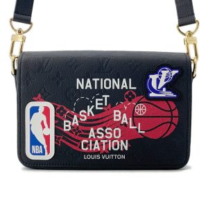 LOUIS VUITTON Studio messenger NoirM58498 Monogram Empreinte Leather CowhideLeather NBACollaboration