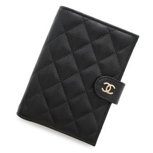 CHANEL passport case BlackAP3791 caviar