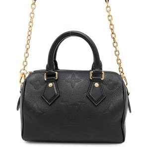 LOUIS VUITTON Speedy Bandouliere NoirM58953 Monogram Empreinte Leather Monogram Giant Size 20