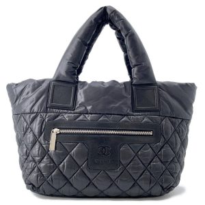 CHANEL Coco Cocoon Tote Bag BlackA48610 Nylon Size PM