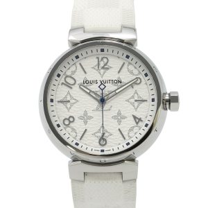 LOUIS VUITTON Tambour W41.5mm Stainless Steel Rubber White DialQA114Z