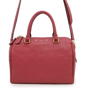 LOUIS VUITTON Speedy BandouliereNM Rose pruyereM43736 Monogram Empreinte Leather Size 25