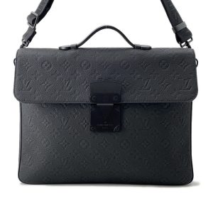 LOUIS VUITTON SPadlockã»Briefcase BlackM20835 Taurillonã»Monogram