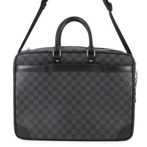 LOUIS VUITTON Port Documan Voyajaj NoirN41123 Damier Graphite Size GM
