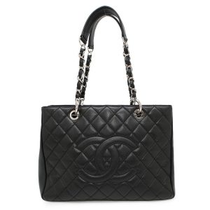 CHANEL GST ChainTote Bag BlackA50995 Caviar Leather