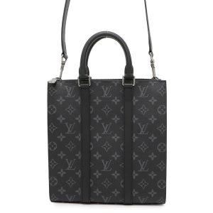 LOUIS VUITTON Sac Plat NoirM46098 Monogram Eclipse
