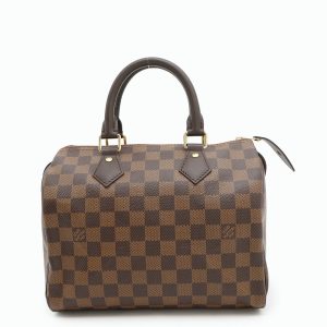 LOUIS VUITTON Speedy RedN41365 Damier Ebene Canvas Size 25