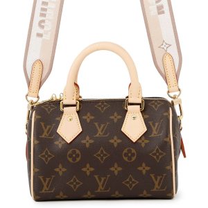 LOUIS VUITTON Speedy Bandouliere Red/BrownM46222 Monogram Size 20