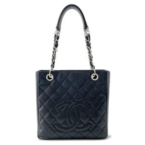 CHANEL PST ChainTote Bag BlackA50994 Caviar Leather