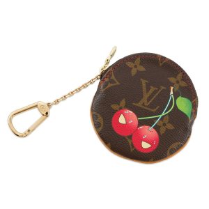 LOUIS VUITTON Porto Monnet Ron RedM95043 Monogram Cherry