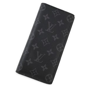 LOUIS VUITTON Portefeuille Brazza NoirM61697 Monogram Eclipse