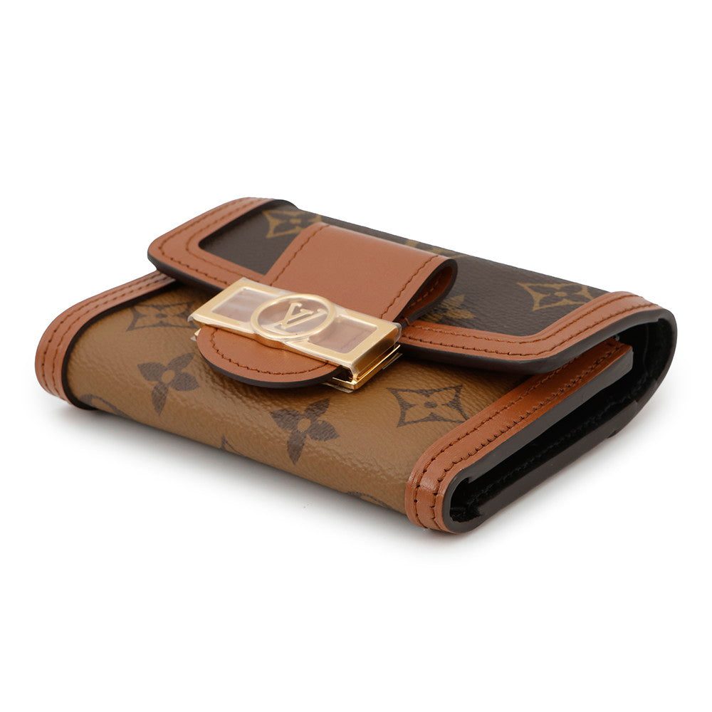 LOUIS VUITTON Portefeuille / Dauphine Compact NoirM68725 Monogram/Monogram Reverse Canvas - Image 2