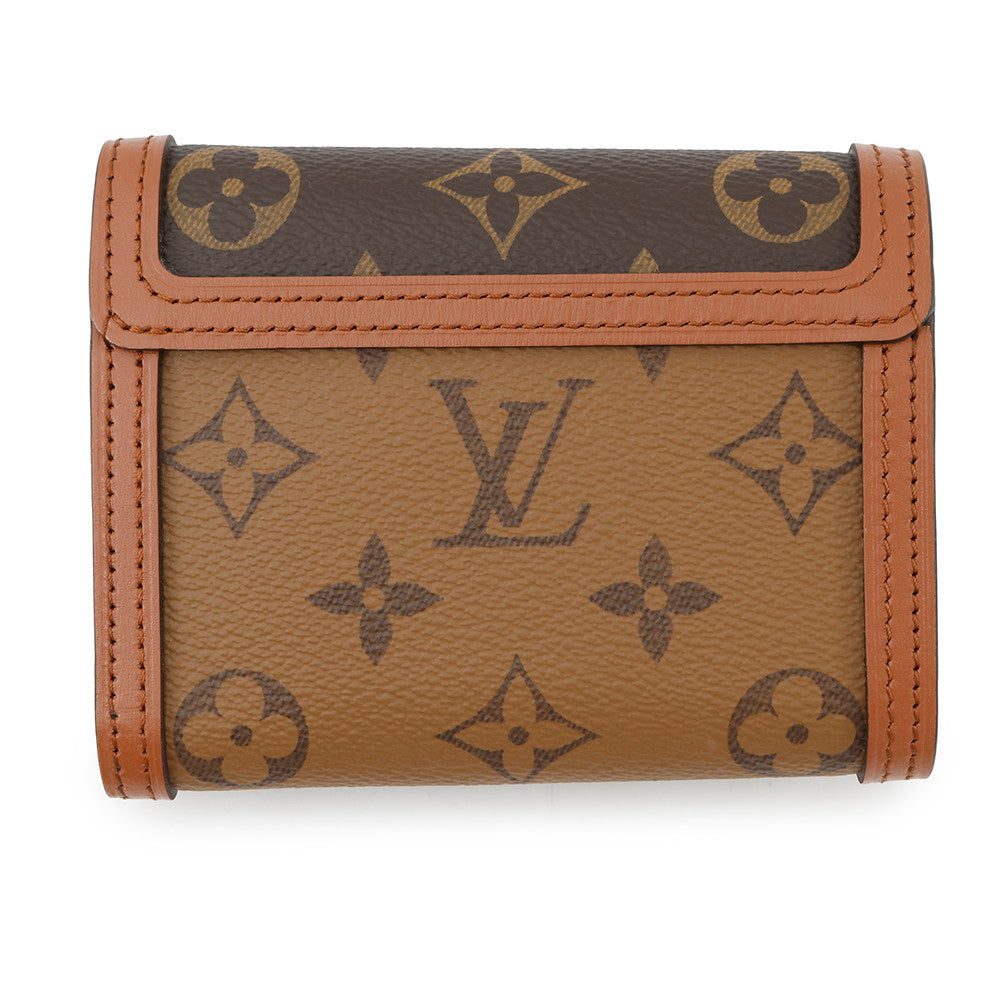 LOUIS VUITTON Portefeuille / Dauphine Compact NoirM68725 Monogram/Monogram Reverse Canvas - Image 3