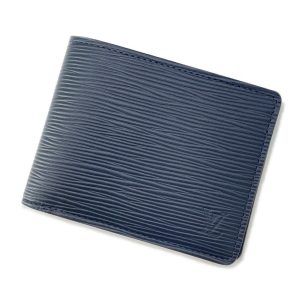 LOUIS VUITTON Portefeuille Multiple Blue MarineM61825 Epi Leather