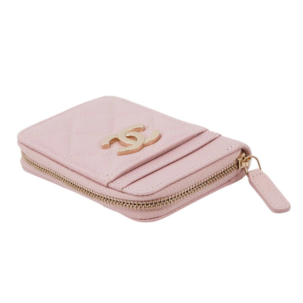 CHANEL Matelasse Timeless Classic Coin Purse PinkAP2966 Caviar Leather - Image 2