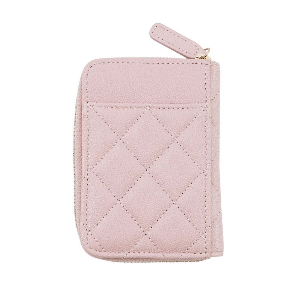 CHANEL Matelasse Timeless Classic Coin Purse PinkAP2966 Caviar Leather - Image 3