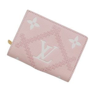 LOUIS VUITTON Portefeuille Claire PinkM81212 Monogram Empreinte Leather Belvedere