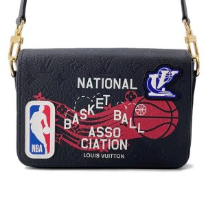 LOUIS VUITTON Studio messenger NoirM58498 Monogram Empreinte Leather CowhideLeather NBACollaboration