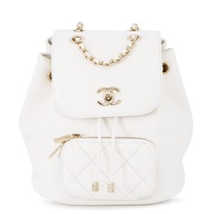 CHANEL Matelasse Backpack WhiteAS3530 Caviar Leather