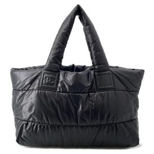 CHANEL Coco Cocoon Tote Bag BlackA47107 Nylon